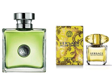 versace green colored perfrum bottle|versace perfume gift with purchase.